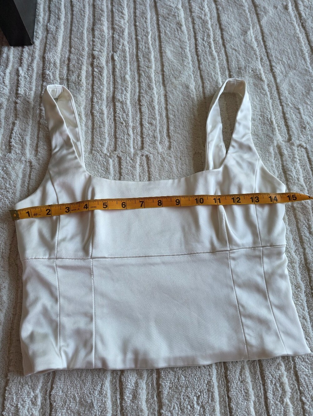 White Square Neck Crop Tank Wildfred ARTIZIA
